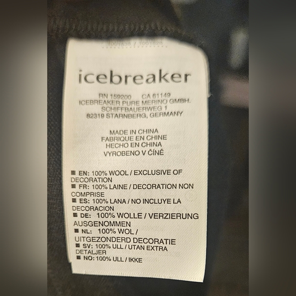 EUC Icebreaker Men’s L 1/4 Zip Thumb holes - Picture 3 of 13